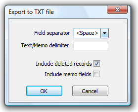  Convert DBF to TXT or DBF to HTML 