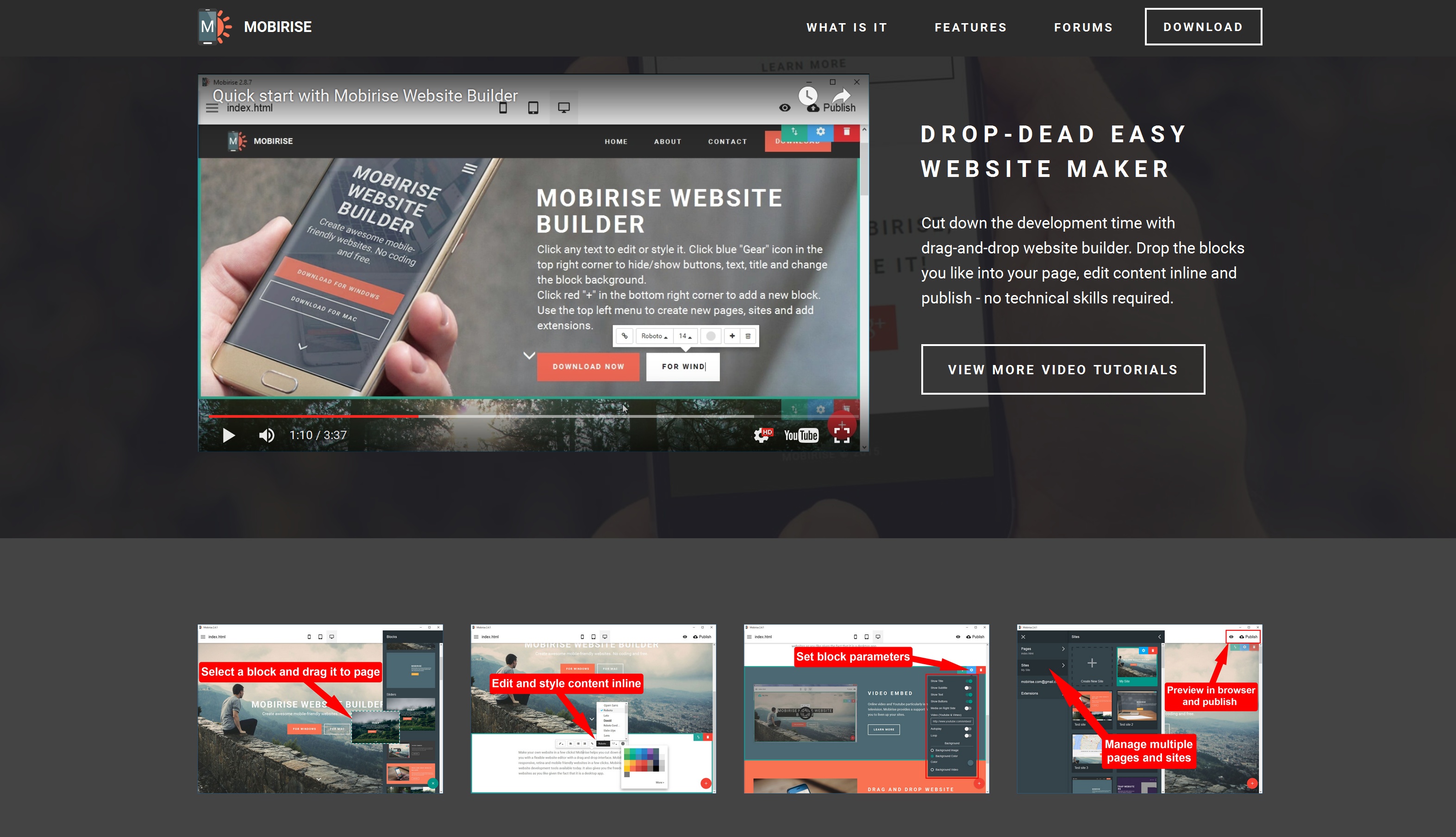 Free Mobile Website Builder 