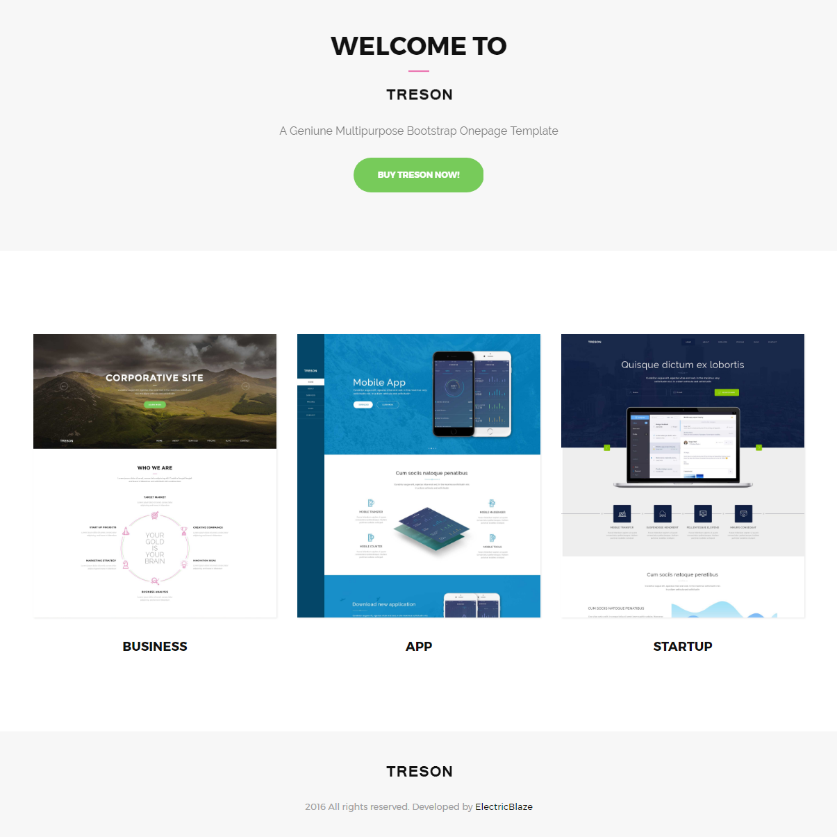Free Download Bootstrap Treson Templates