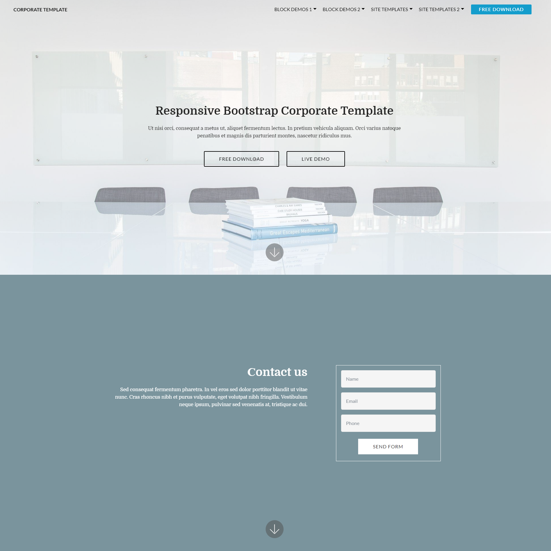 CSS3 Bootstrap Corporate Templates