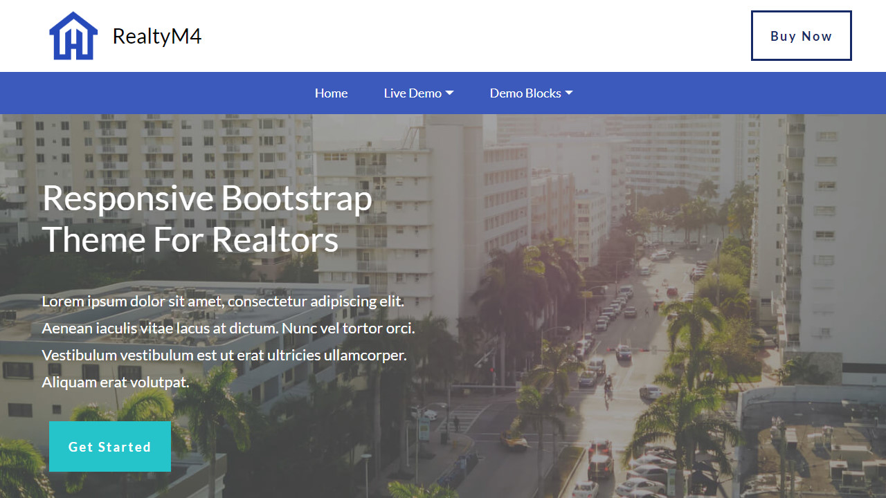 Mobile Bootstrap Booking Website Template